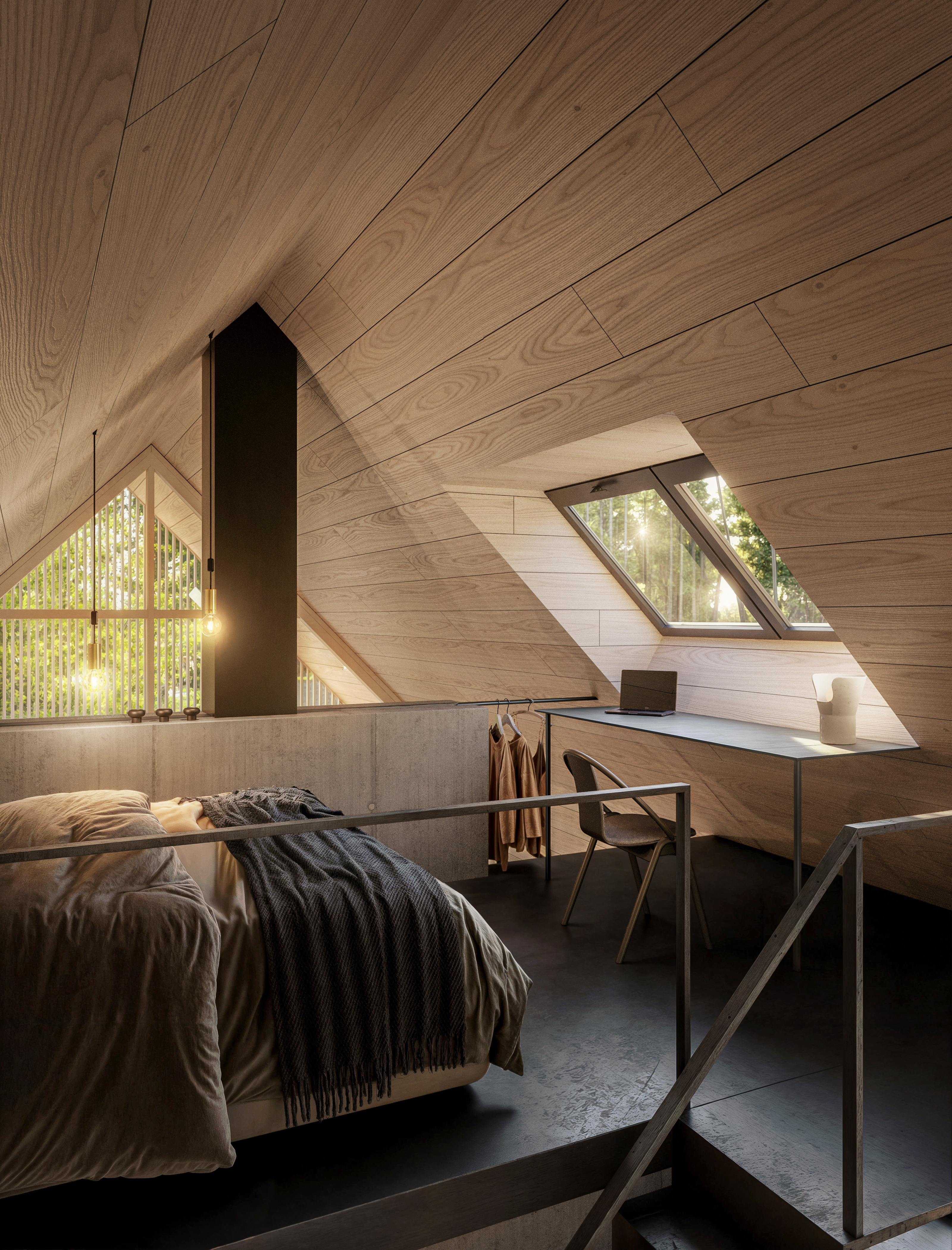 Borova现代乡村住宅可视化项目丨捷克-18