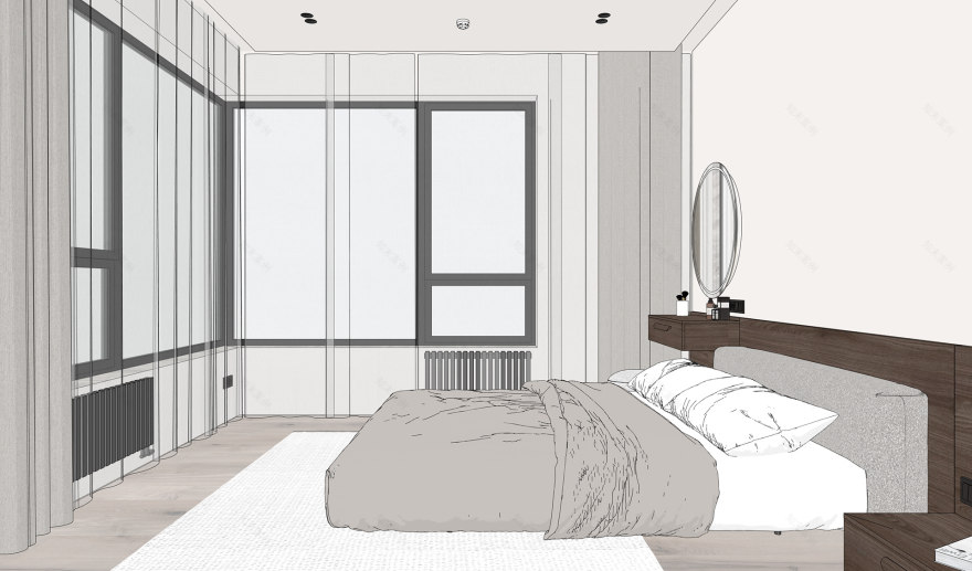 带浴室窗户的简约公寓丨俄罗斯莫斯科-55