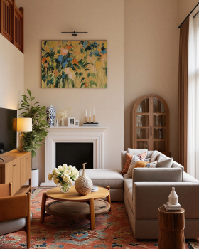Warm Transitional | Living Room