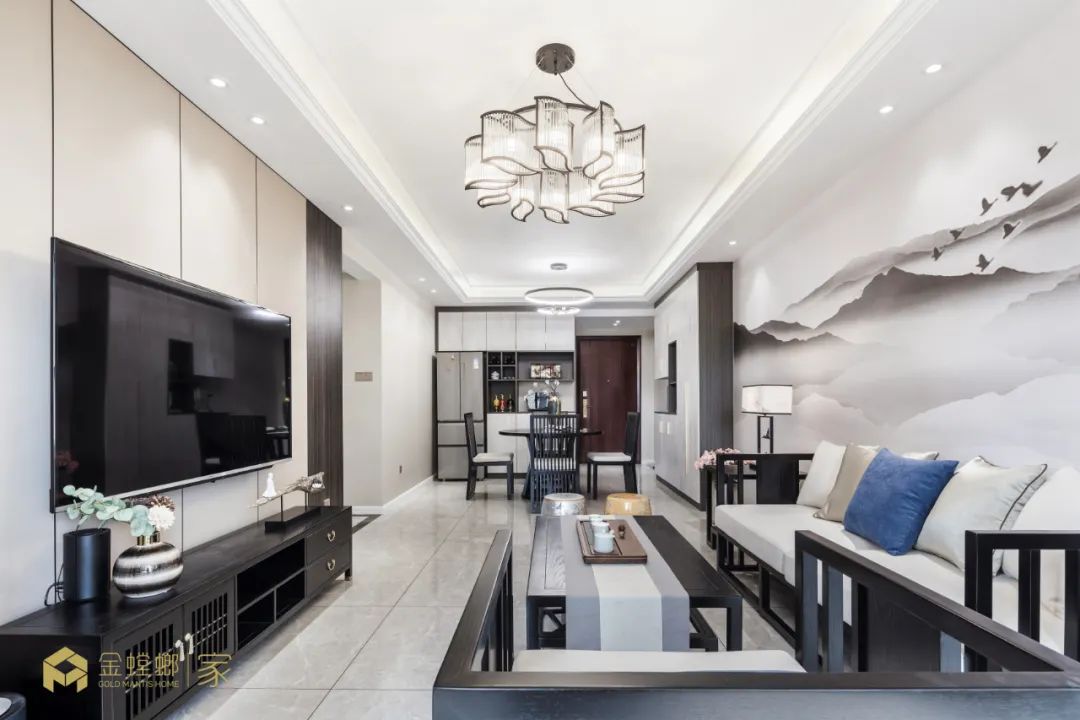 116㎡新中式设计 ▏烟雨入江南 山水如墨染-35