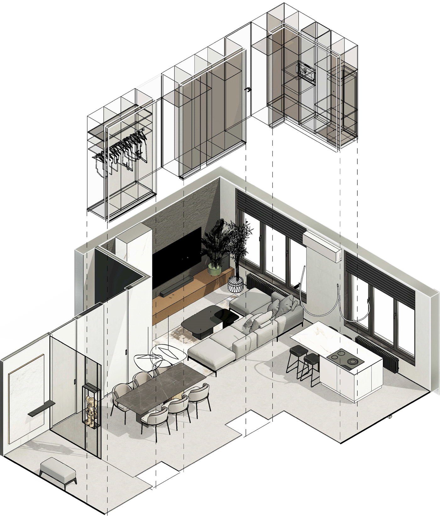 伦敦小空间公寓设计丨英国伦敦-1
