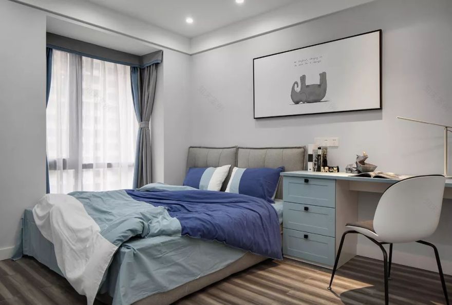 蓝色圆舞曲 | 锦瀚装饰打造梦幻家居空间-19