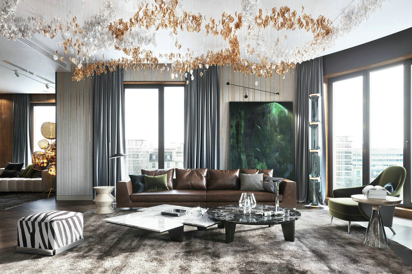 475㎡轻奢质感美，极致享受的室内设计佳作-1