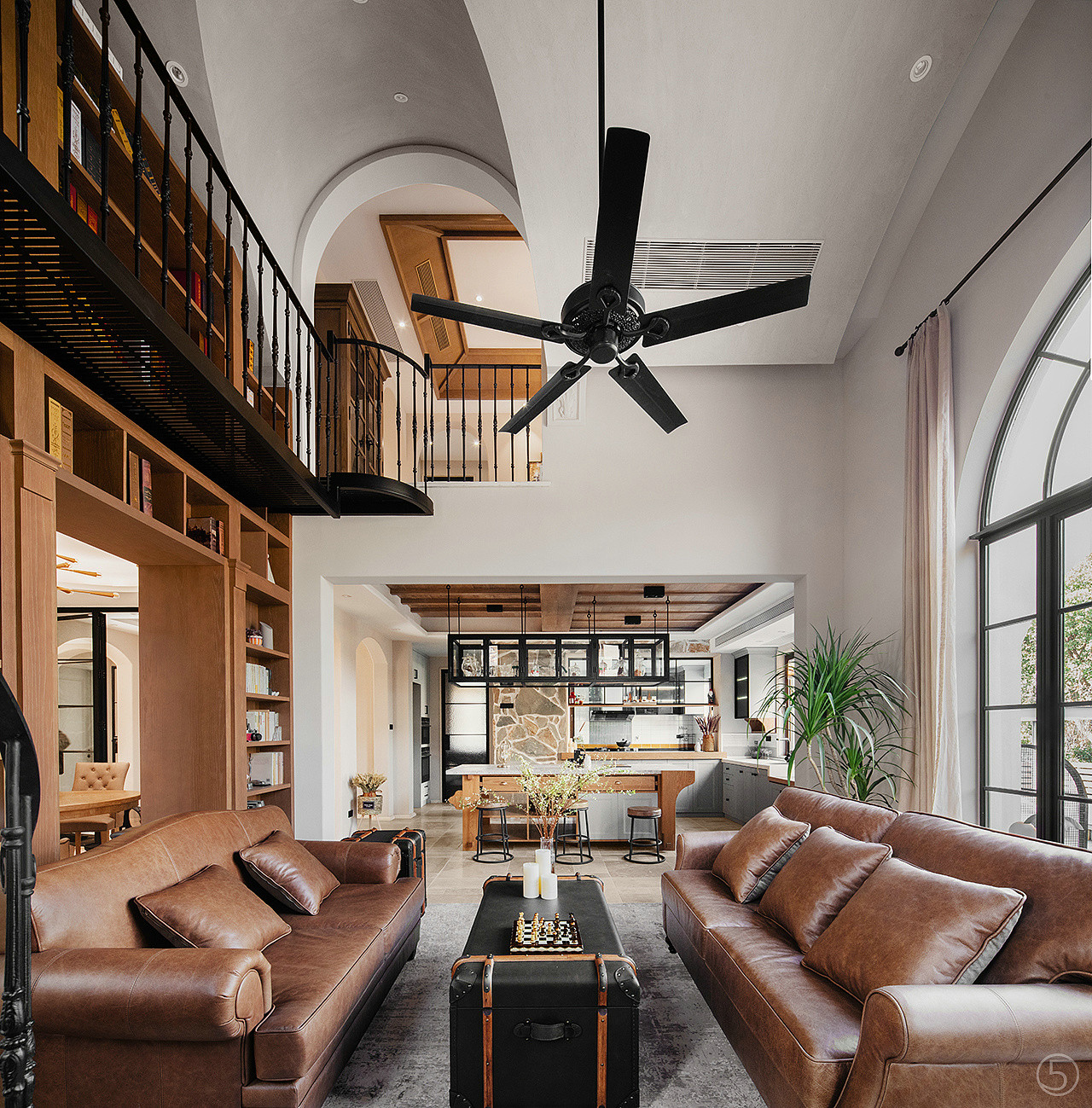 黎李设计 | 经典南加州自然乡村风情别墅，自由、静谧、童趣，这才是向往的生活 ！-12