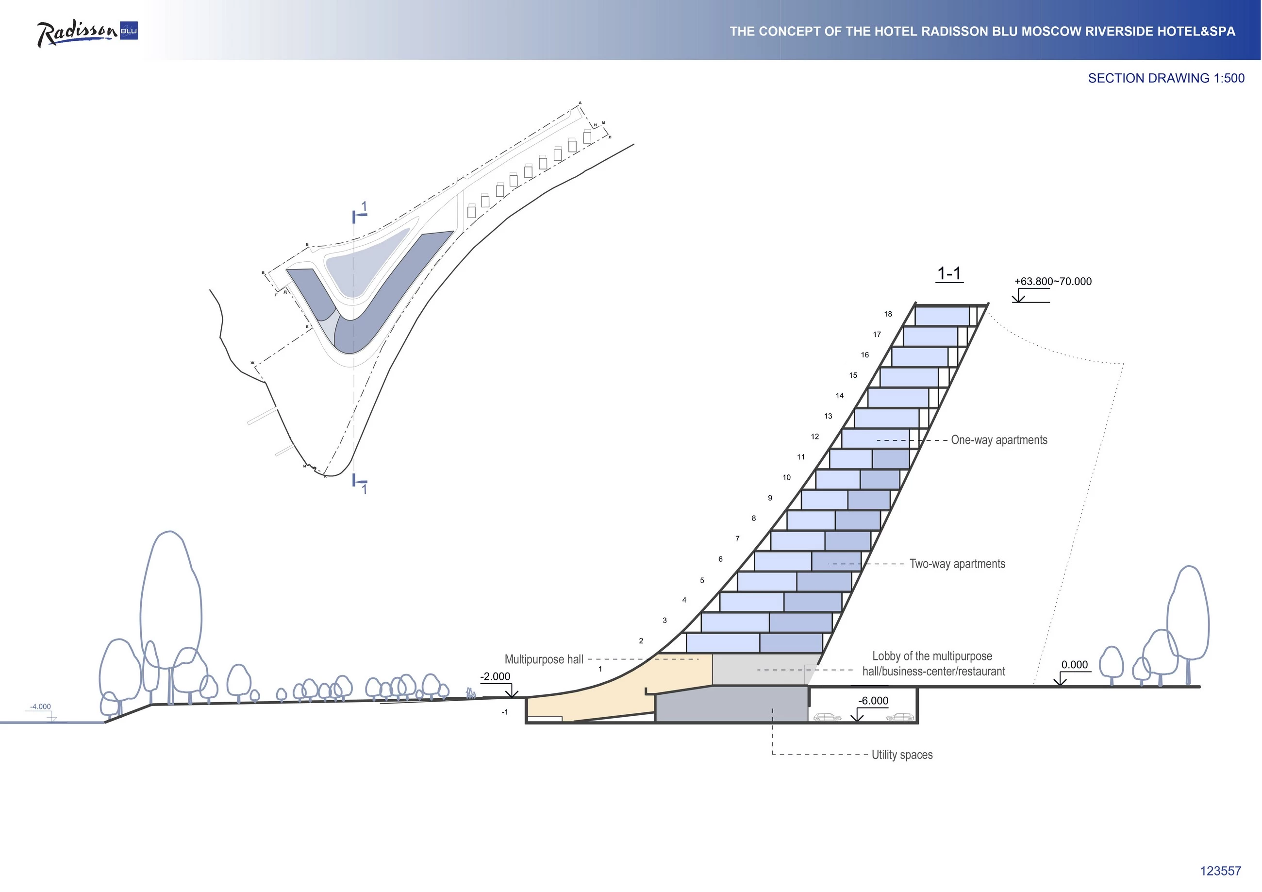 莫斯科河畔丽笙酒店，绿色环保的现代设计-38