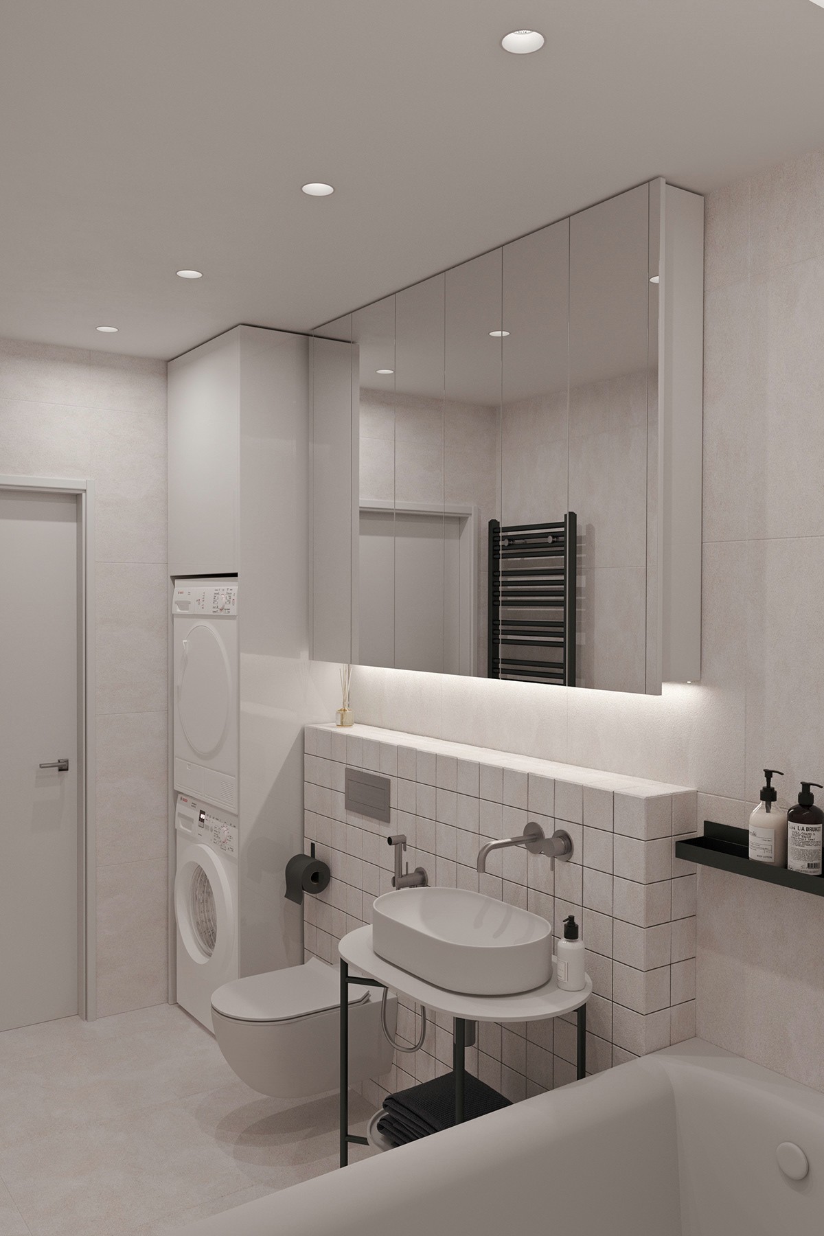 100平米 乌克兰基辅简约风空间设计-17