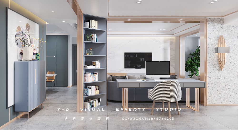 北京某现代轻奢公寓设计亮点解读-7