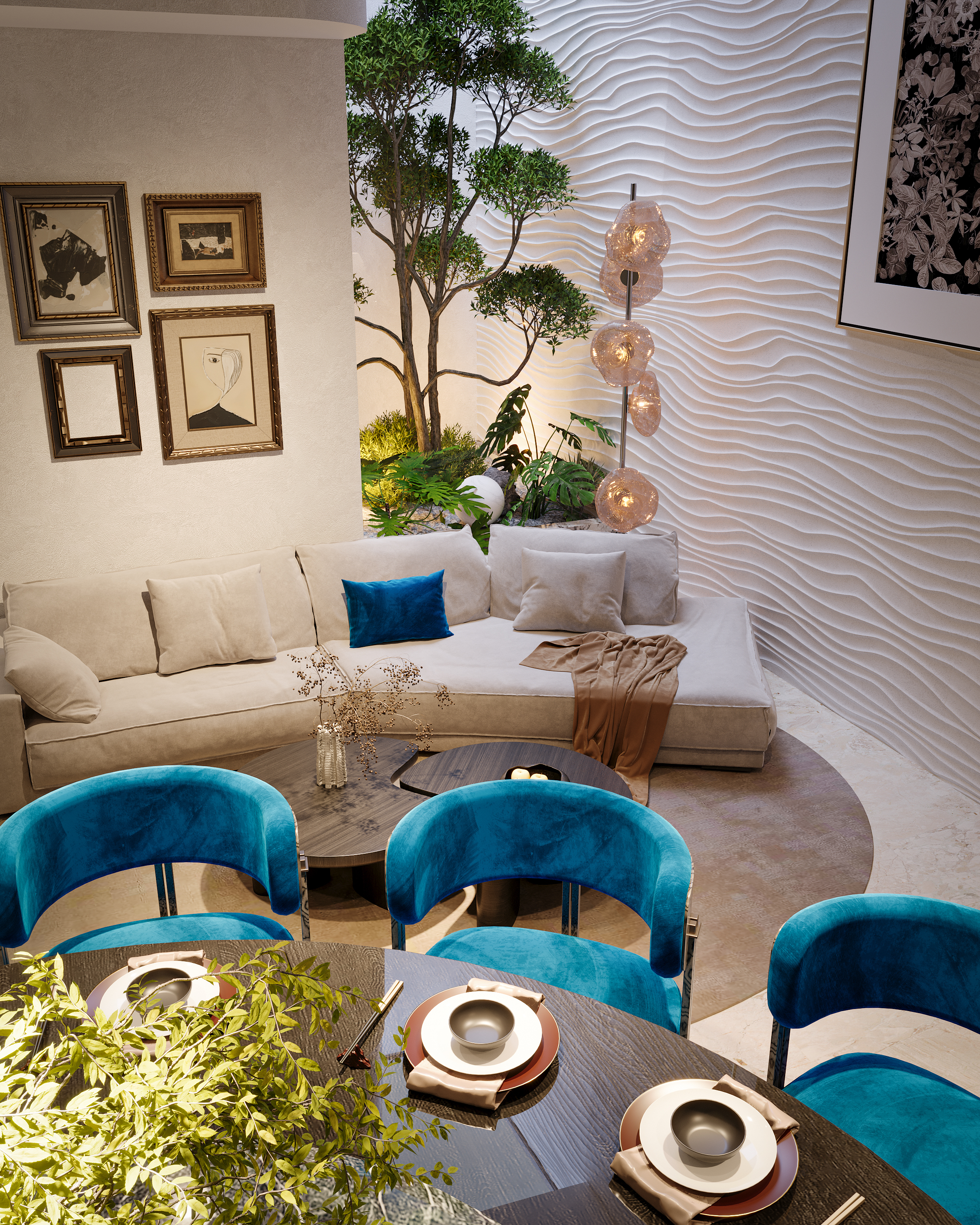 老钱风私宅丨设计师吴君艳,渲染师XL-20