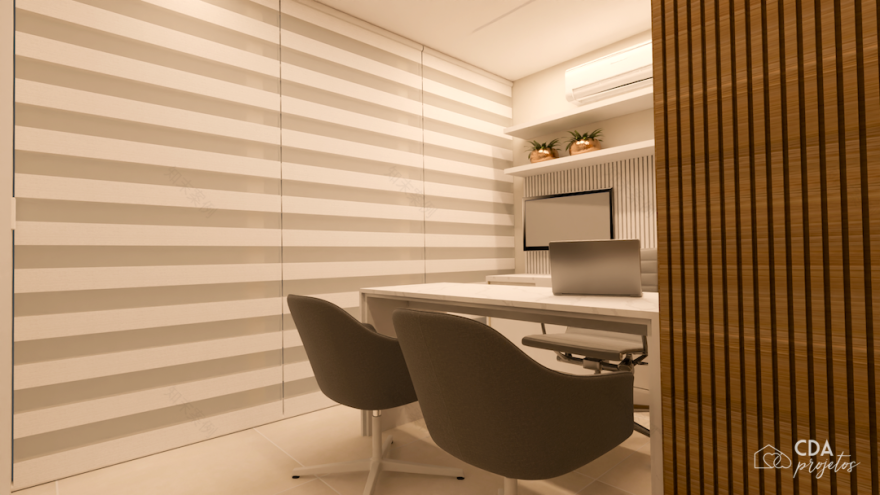 Consultório odontológico moderno e acolhedor | CDA Projetos - Casa das Amigas-6