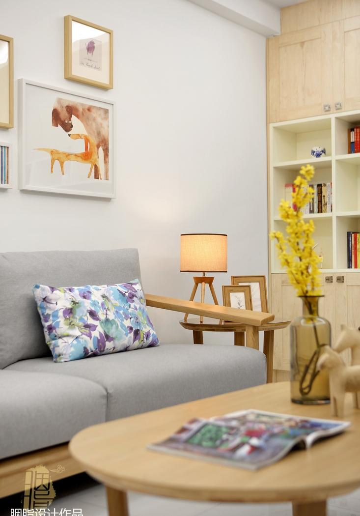 北欧风家装设计，原木元素与色彩搭配的清新之作-7