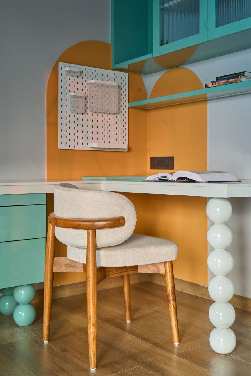 孟买2200平方英尺多彩住宅丨印度-35