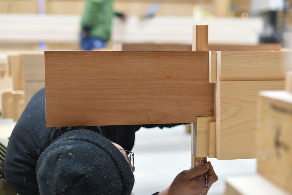 音乐家的家7 木配り 墨付け 刻み丨水野设计室-91