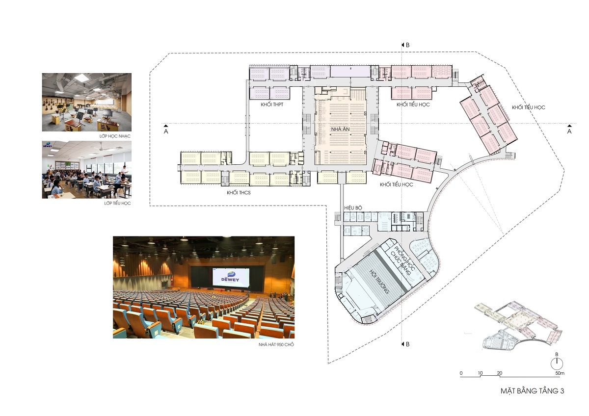 越南河内 Dewey Tây Hồ Tây 中学设计案例-17