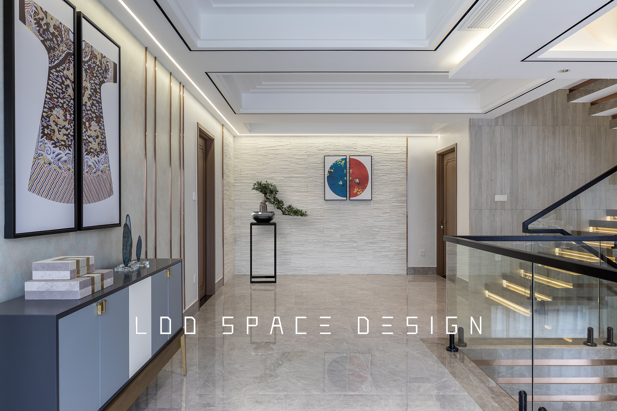 现代中式风格自建房设计丨中国丨周良艺术空间设计-24