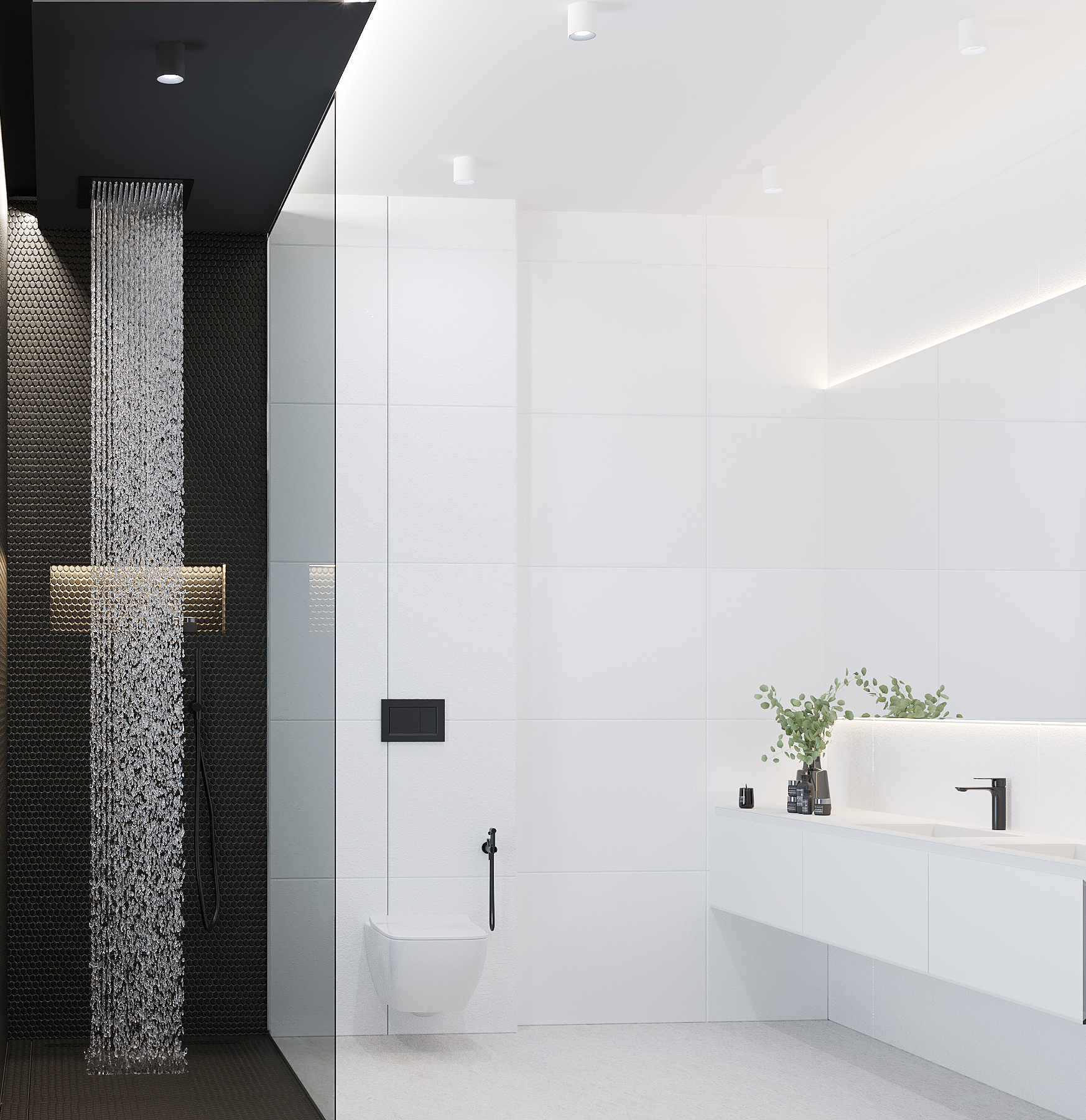 黑色版房屋室内装饰丨Golub Architects-32