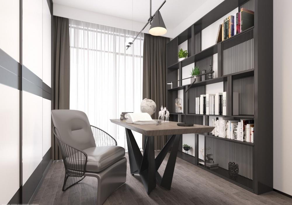 半日·现代简约,无主光源设计,个性斜顶,空间质感饱满-14