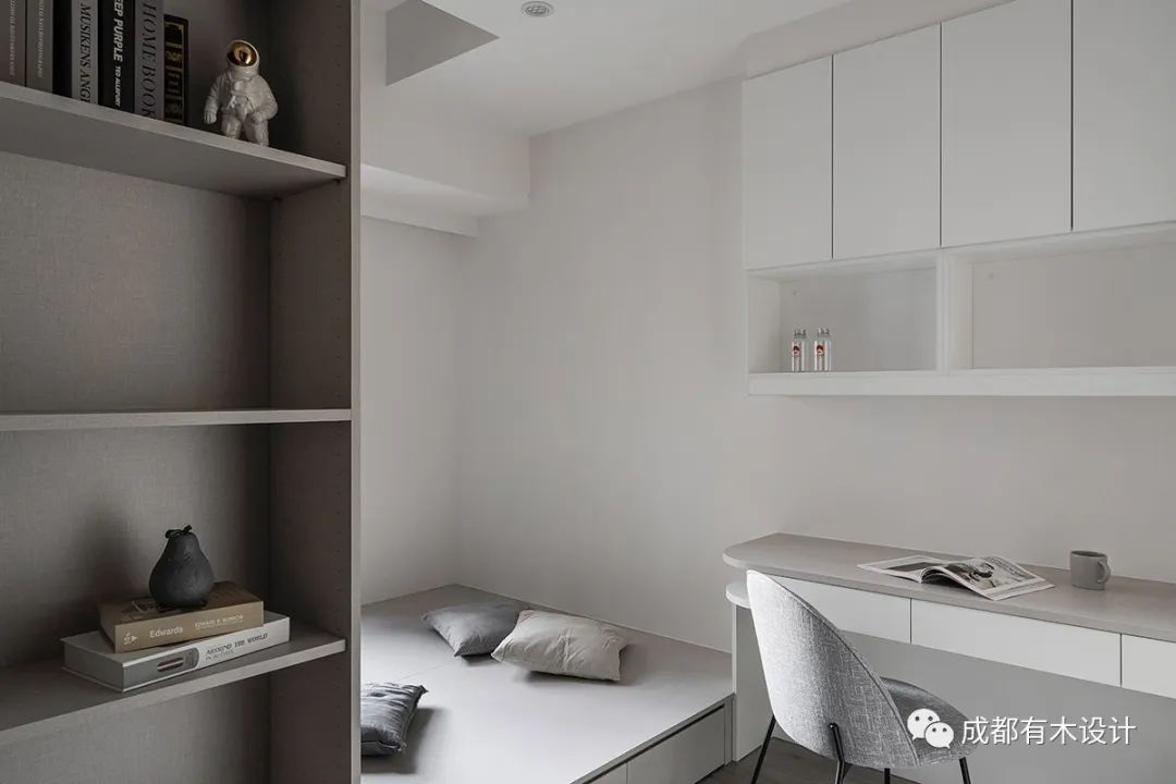 黑白灰现代极简亲子宅丨早见-38