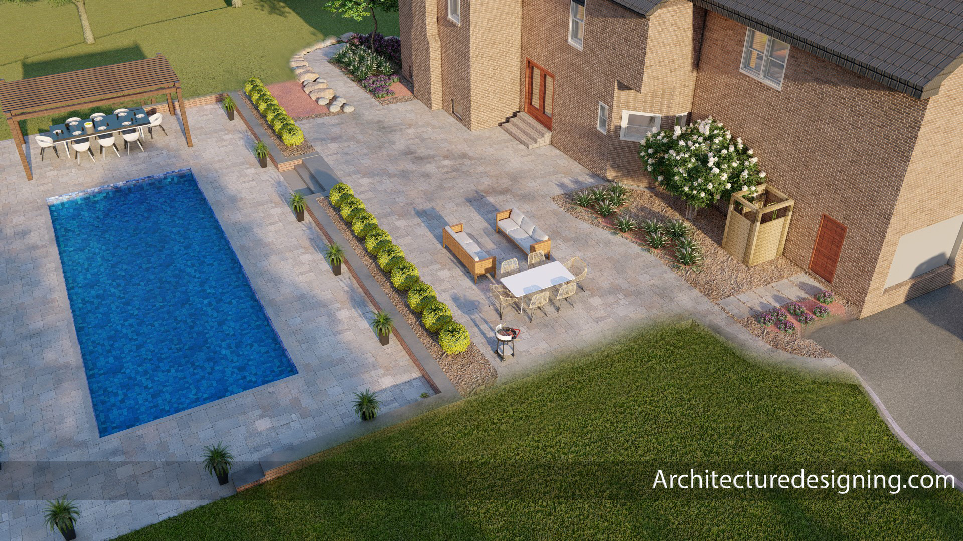 住宅房屋景观设计丨LiberiaMaryland-9