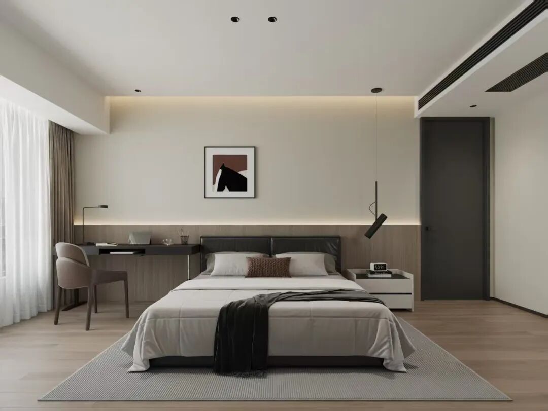 OriginalDesign|作品赏析|润府143平通透轻奢风设计：黑色与木纹交织，演绎高级质感家居！-60