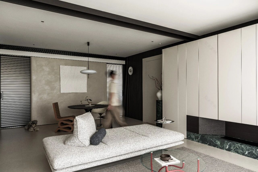 《序隐》河南格润小镇140平丨隅间空间设计工作室-7