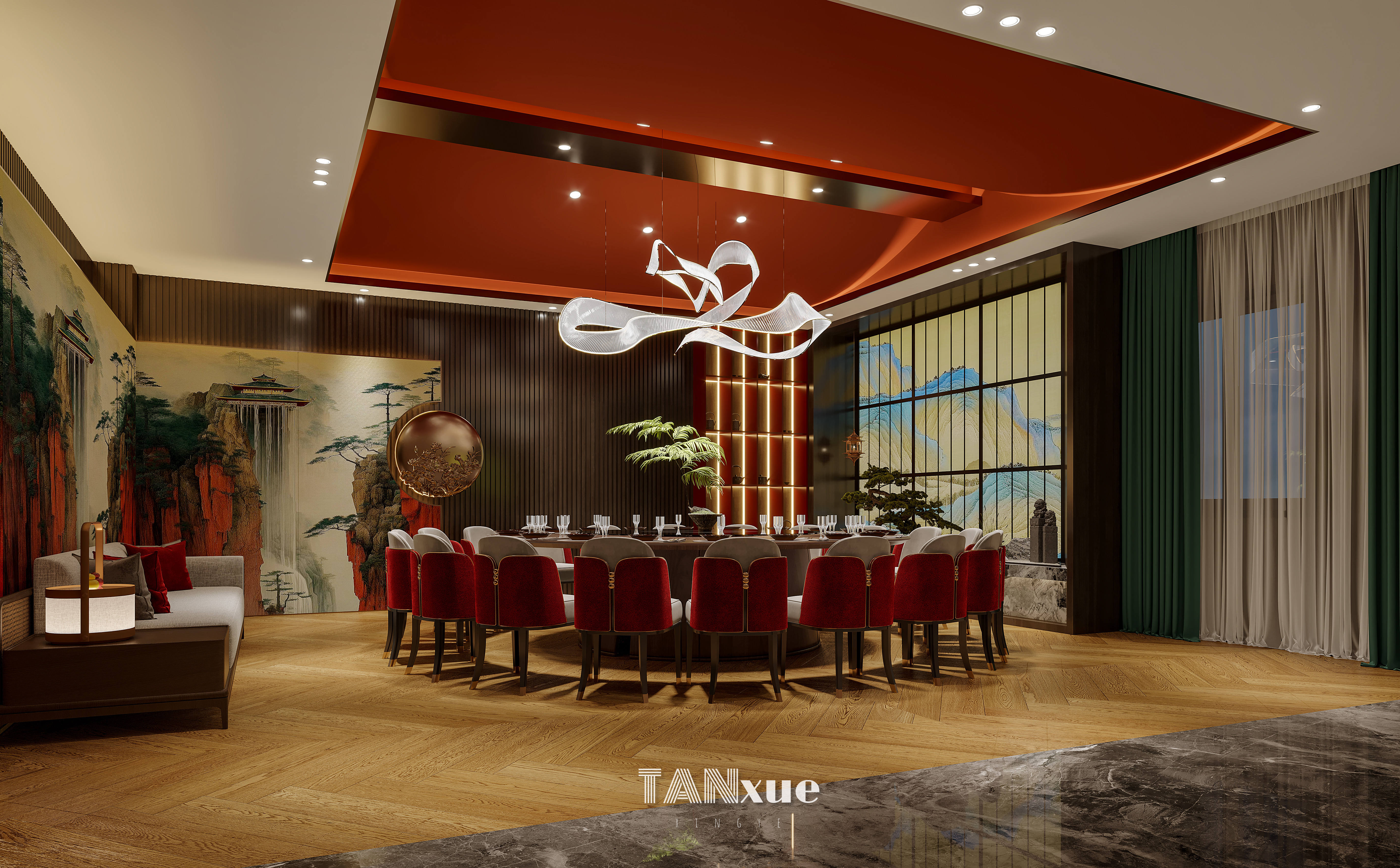 工装餐饮店|老街湘味-3