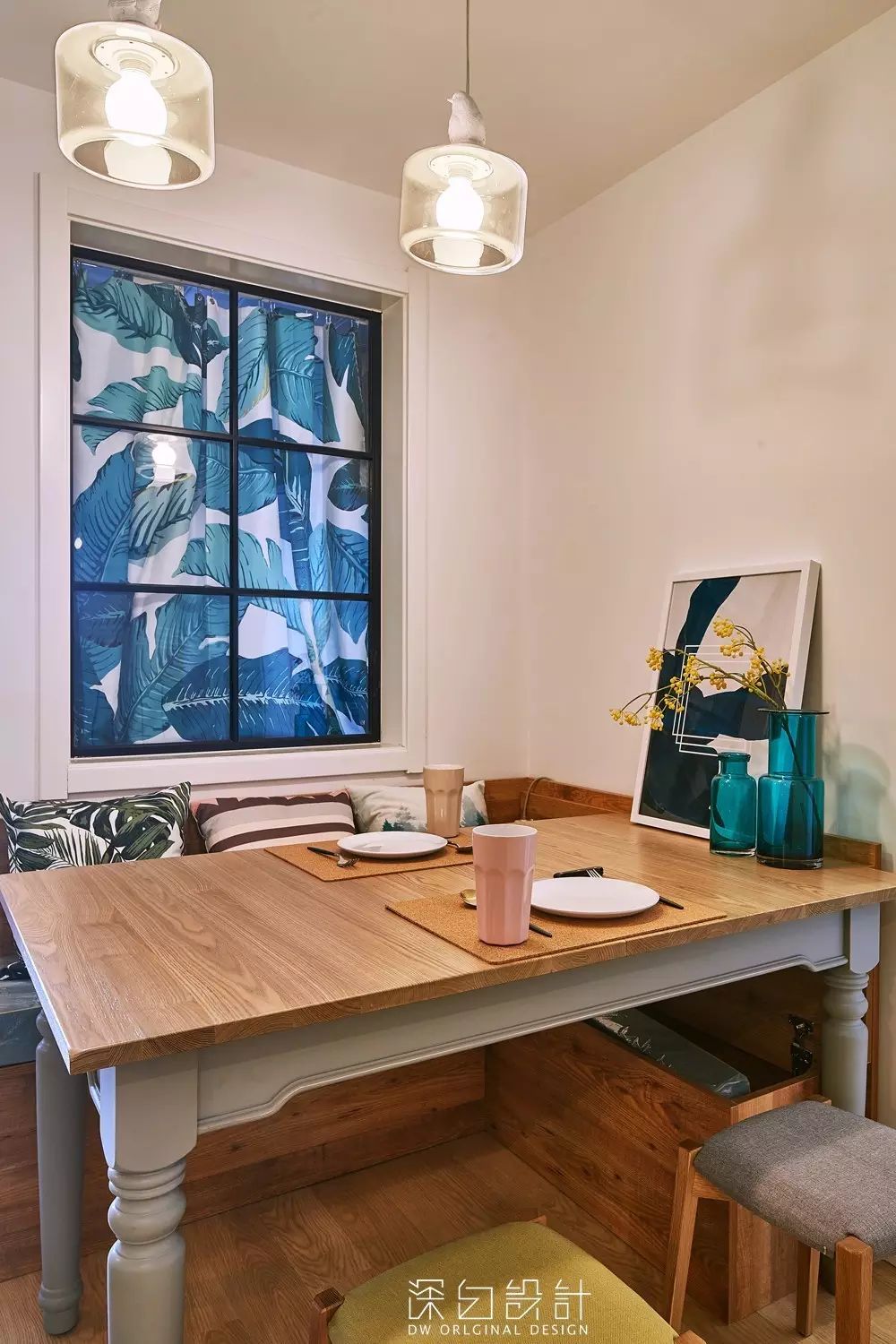 天津 80 平北欧混搭风公寓 | 深白设计的天空之城-27