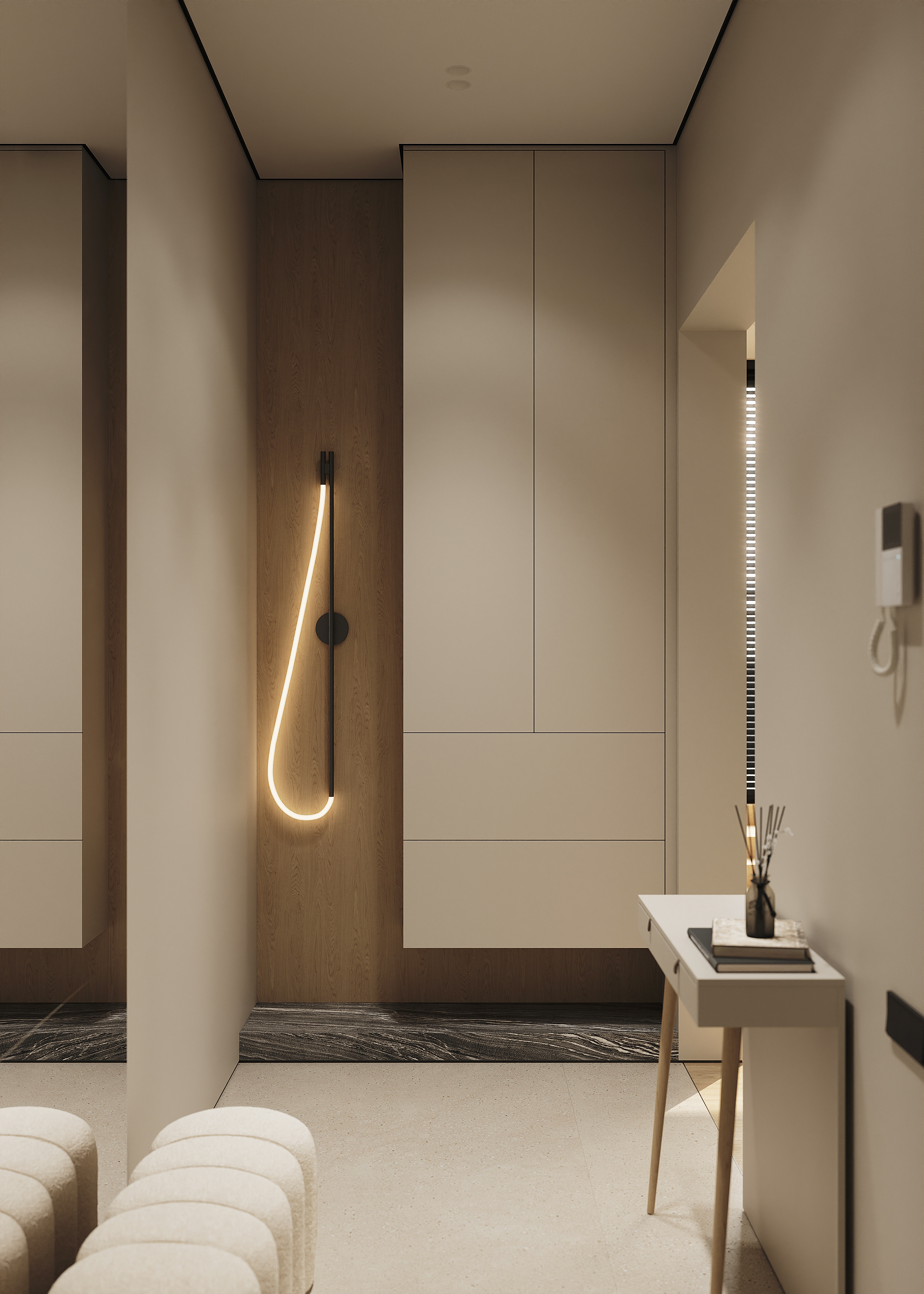 Интерьер 2х комнатной квартиры, 60 м2, джапанди-0