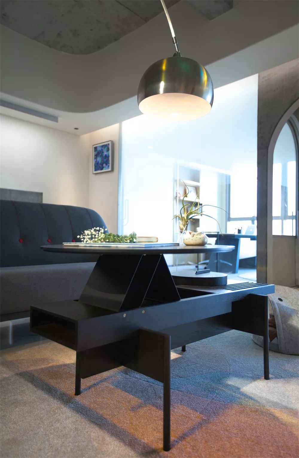 卧野空间设计事务所办公室——自由交流的弧形空间-60