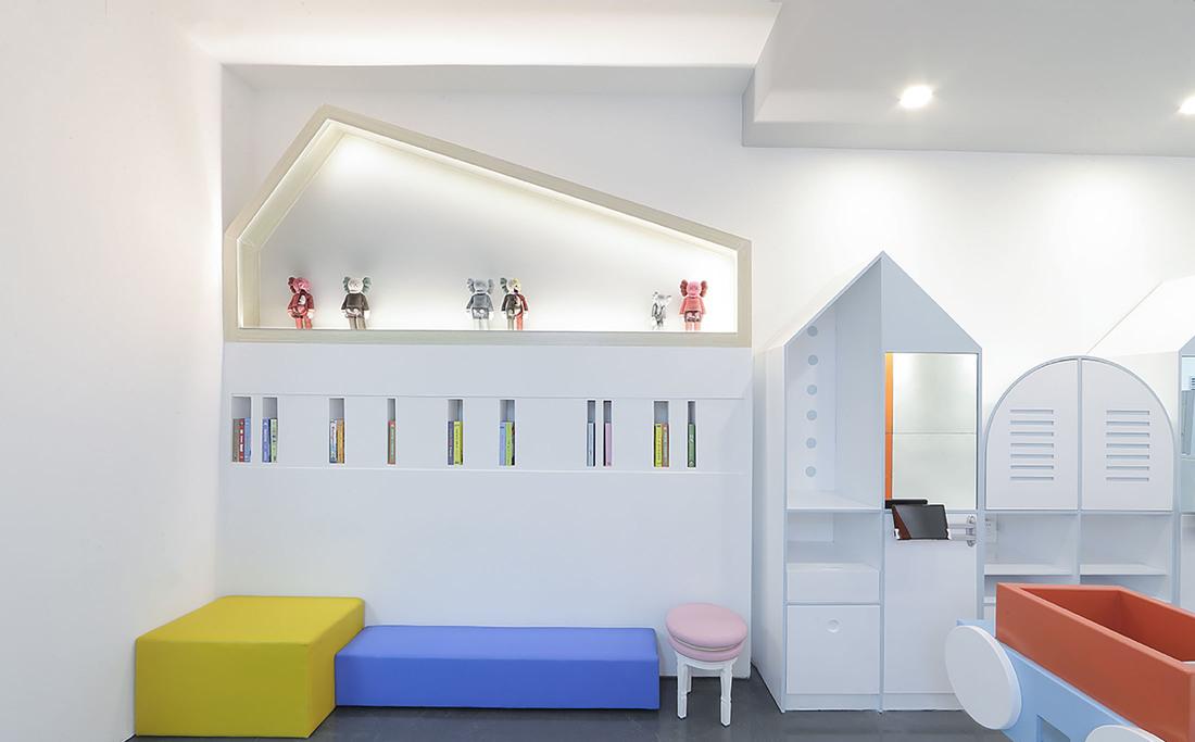 斑马线儿童理发品牌终端空间设计-32