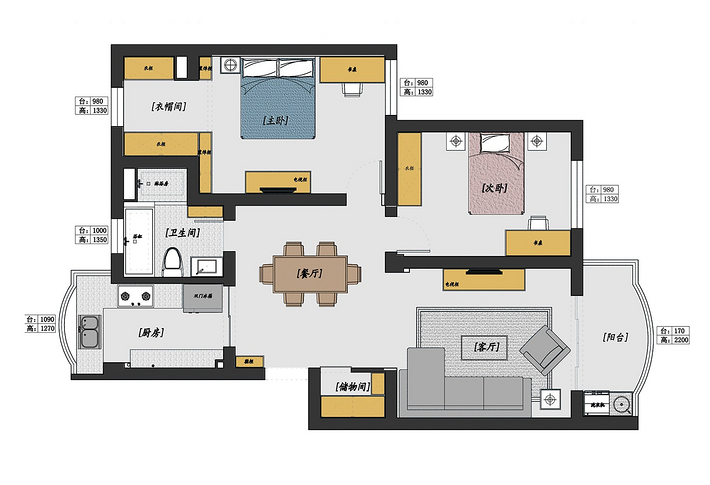 85 后 IT 男为爱妻打造北欧风文艺家居-3