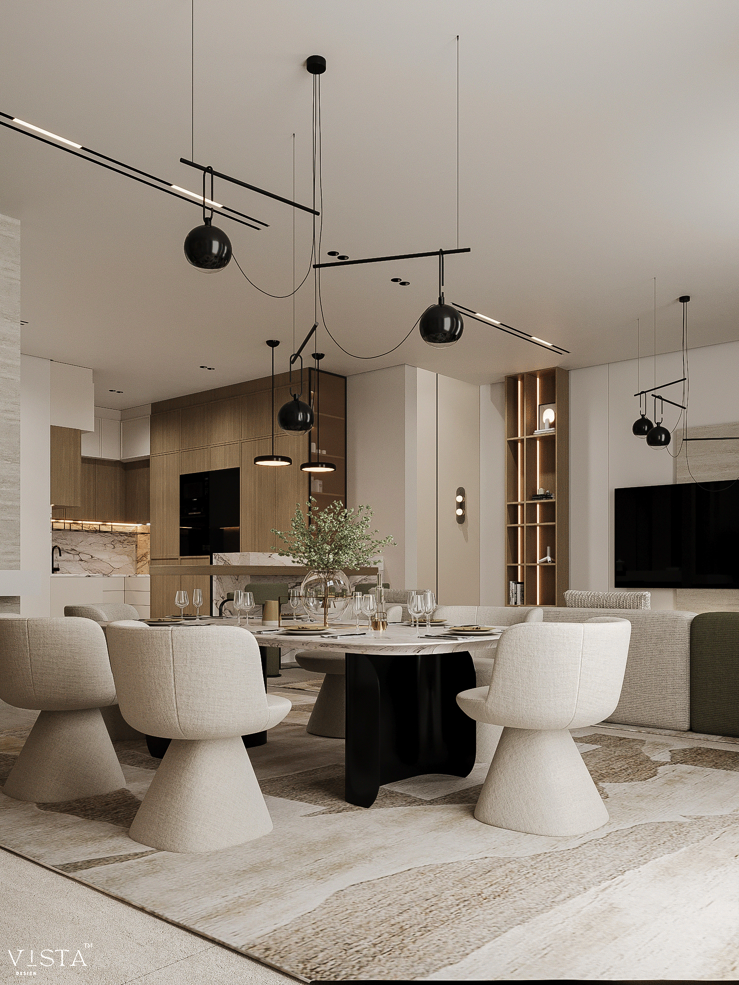 餐厅与客厅 · 沙特阿拉伯（注：KSA是沙特阿拉伯王国Kingdom of Saudi Arabia的缩写 ）丨VISTA Design-9