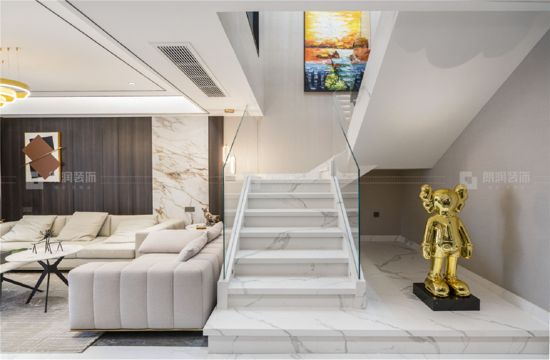 蔚蓝轩复式空间设计丨中国成都丨朗润装饰杨艳-39