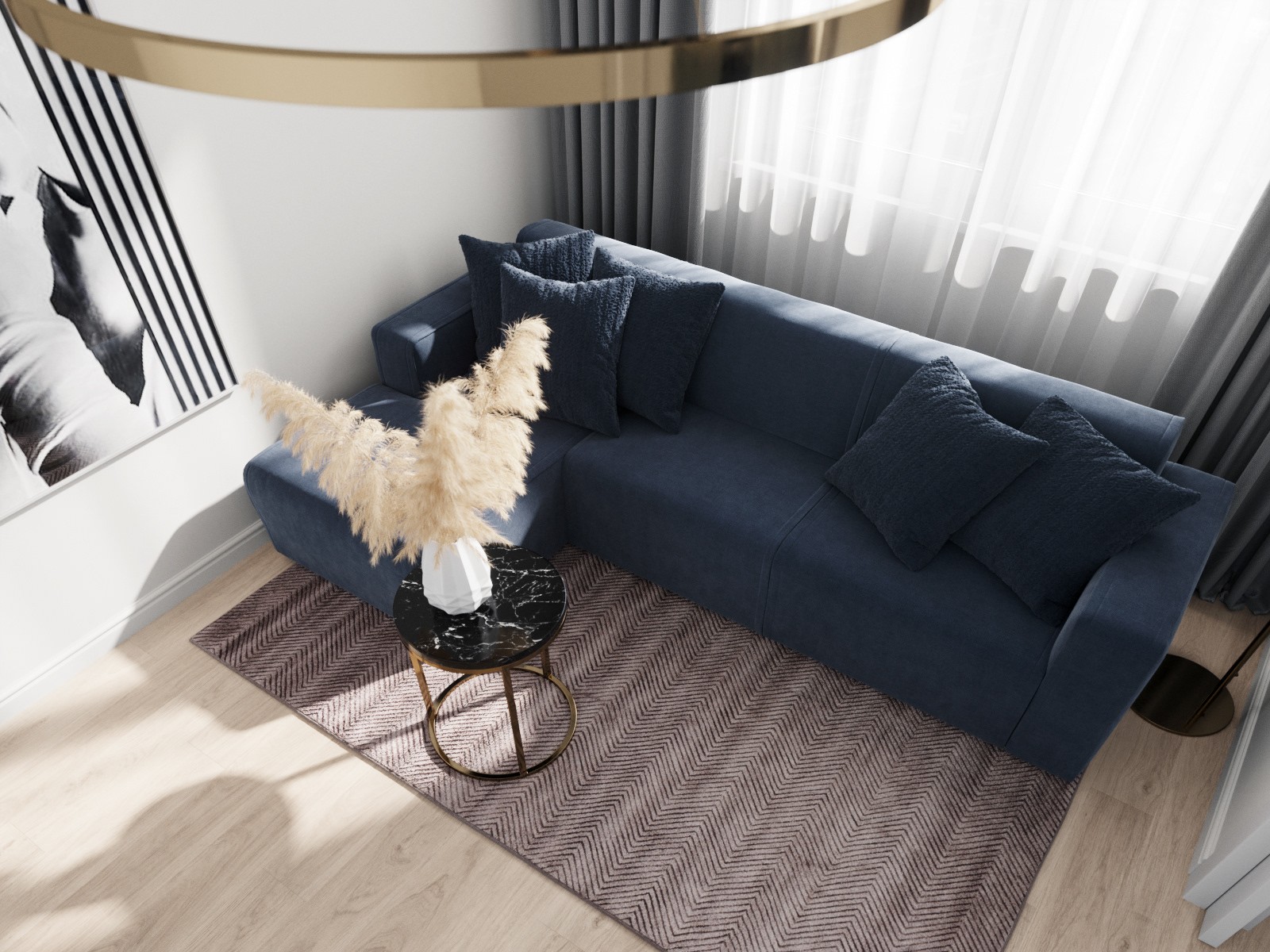 圣彼得堡 58 平米现代小公寓 | 精致简约的艺术空间-6