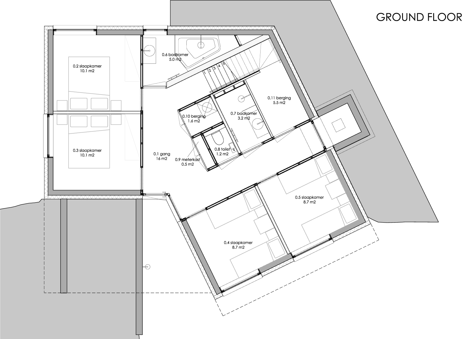 沙丘海景西边别墅丨荷兰丨2by4architects B.V.-18