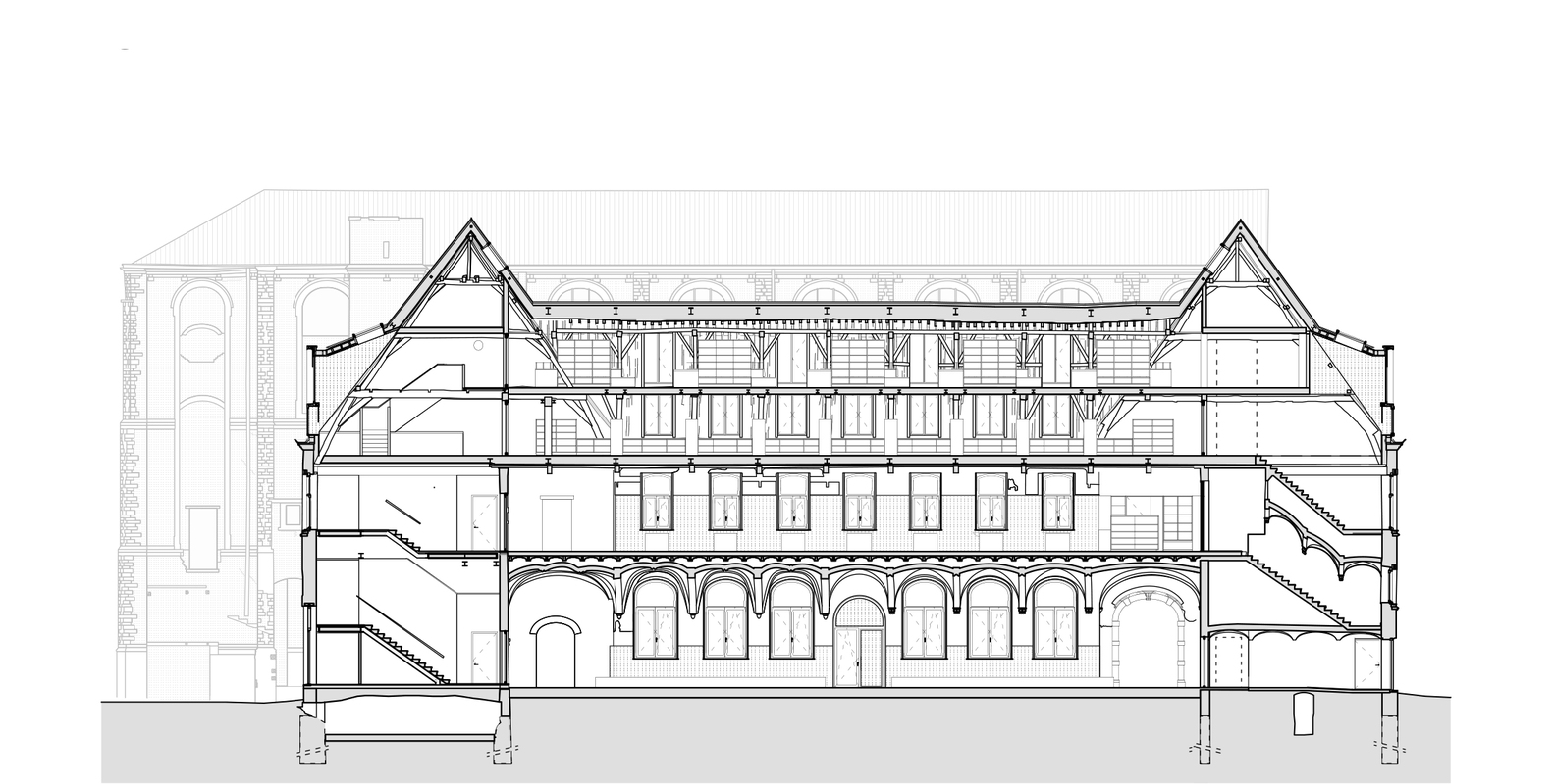 《城市图书馆 Het Predikheren》——历史与未来的共生-47