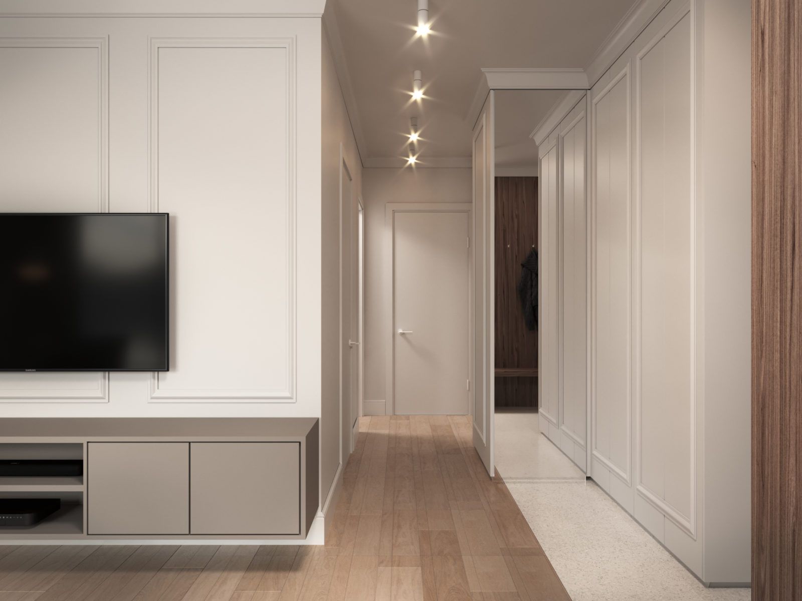 华沙带古典韵味的现代公寓室内布置丨波兰华沙丨Katarzyna Piotrowska-31