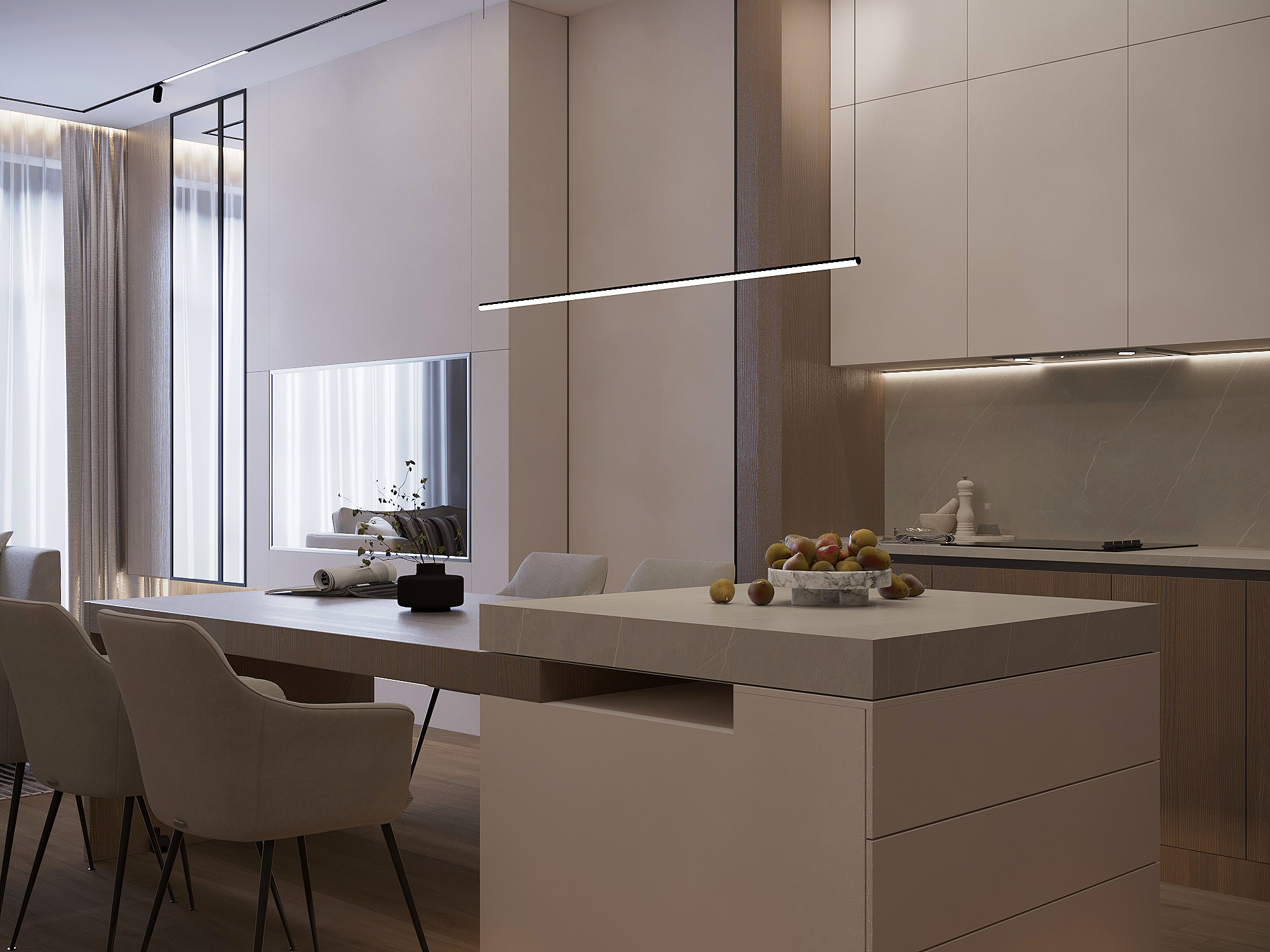 Студия в стиле минимализма-3