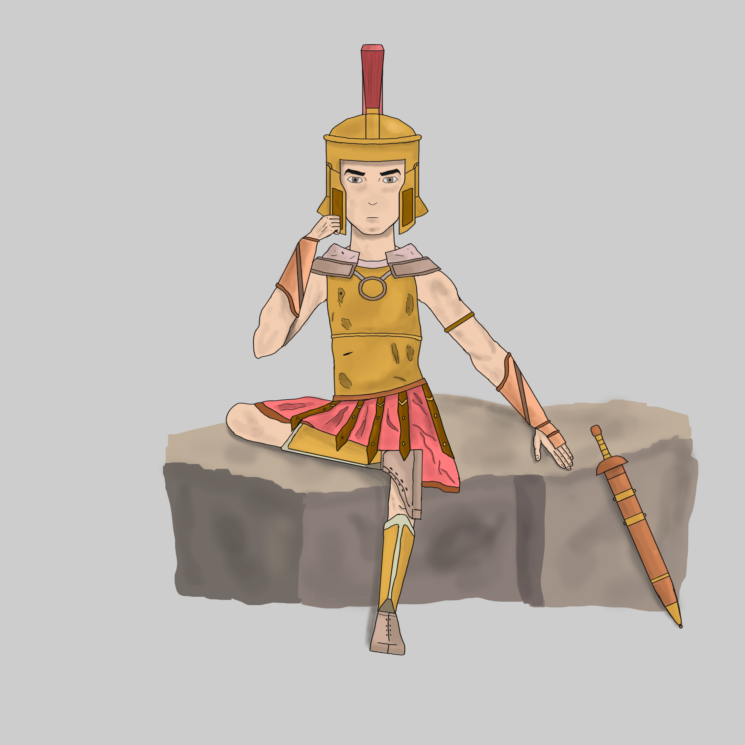 2D游戏角色设计  罗马将军-16