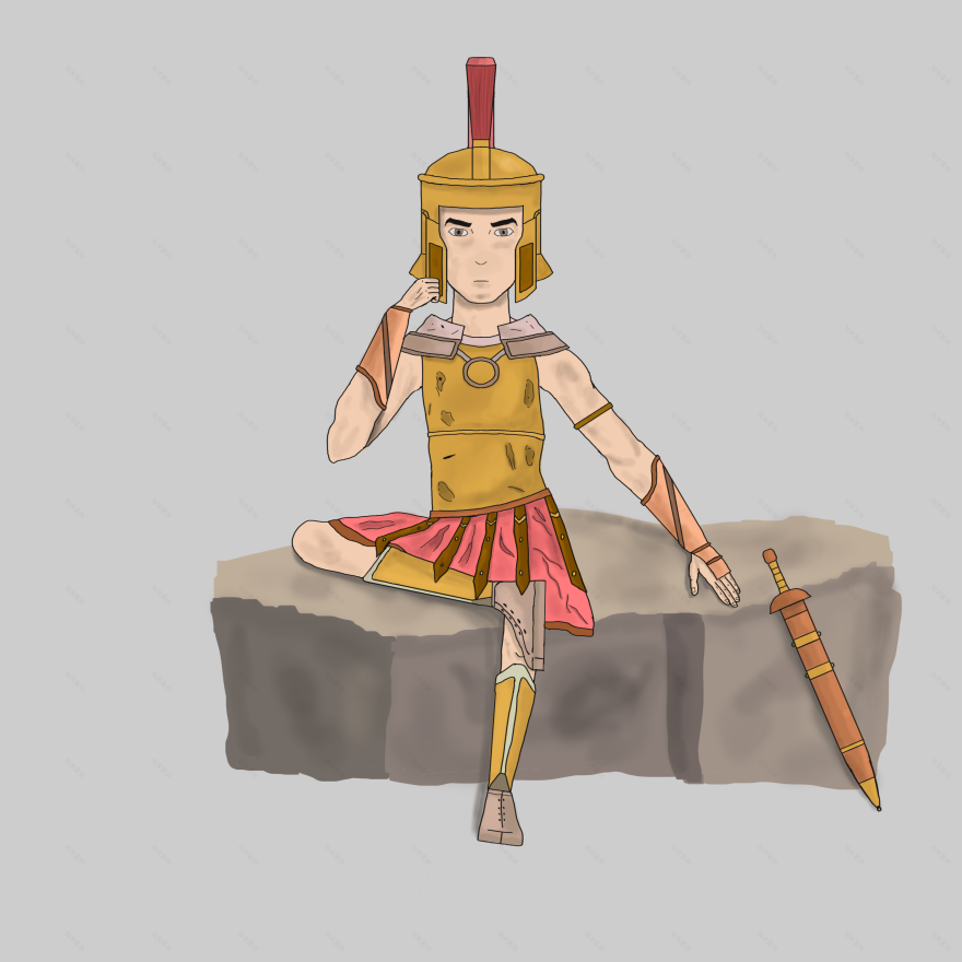 2D游戏角色设计 罗马将军-16