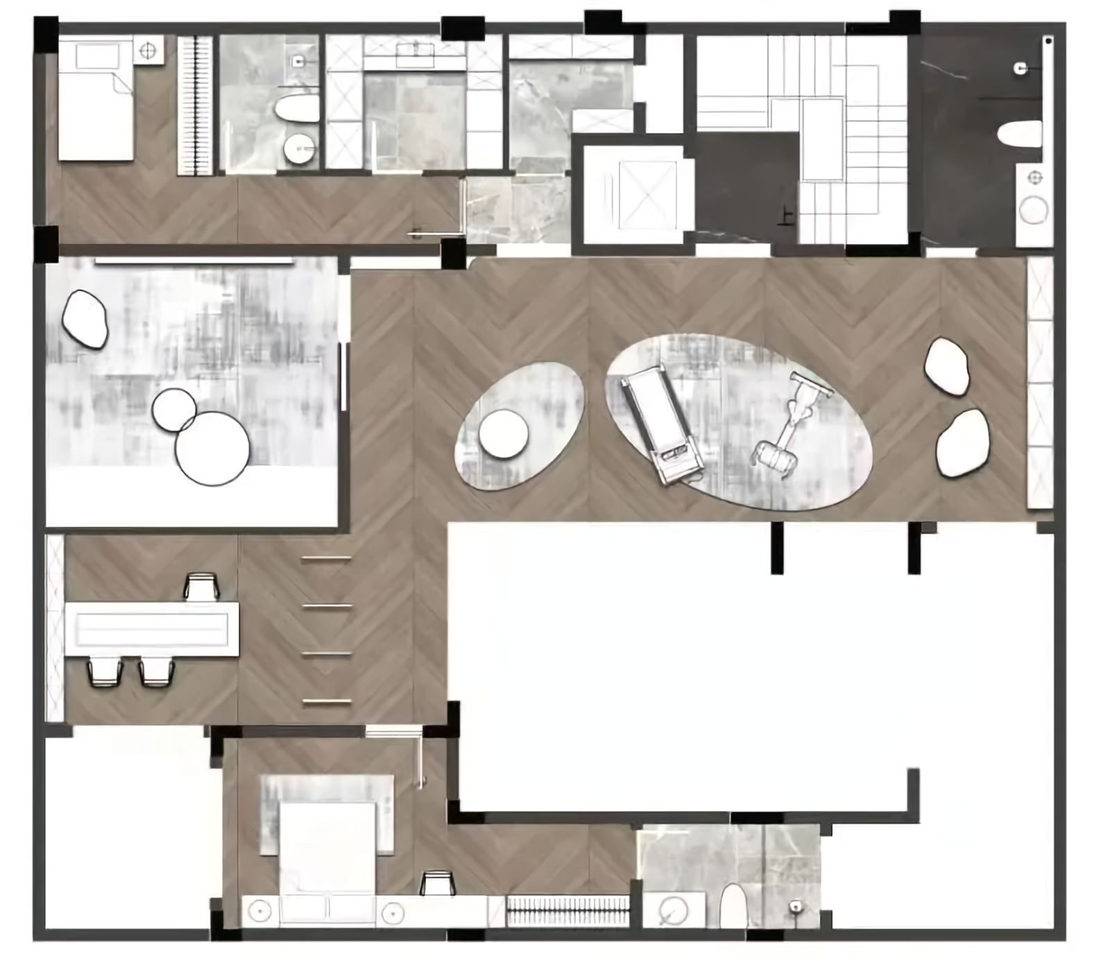 重庆阳光城合院 220 户型样板间丨中国重庆丨近境制作-47
