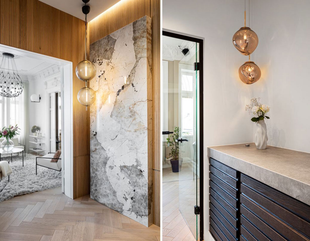 斯德哥尔摩独特公寓 | 黑白装饰的视觉冲击-26