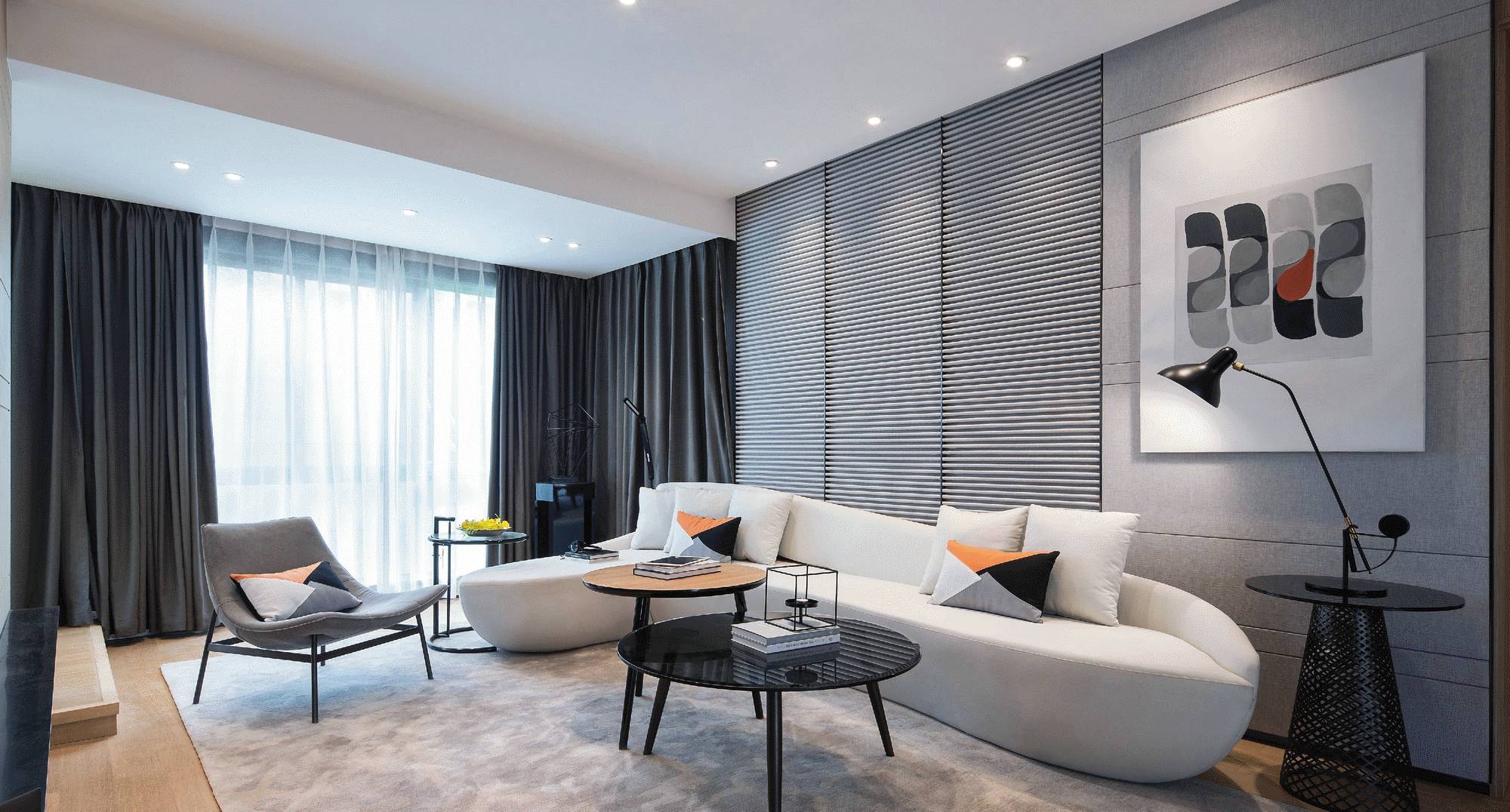 昆明东盟森林A1户型样板间设计  5+2设计-4