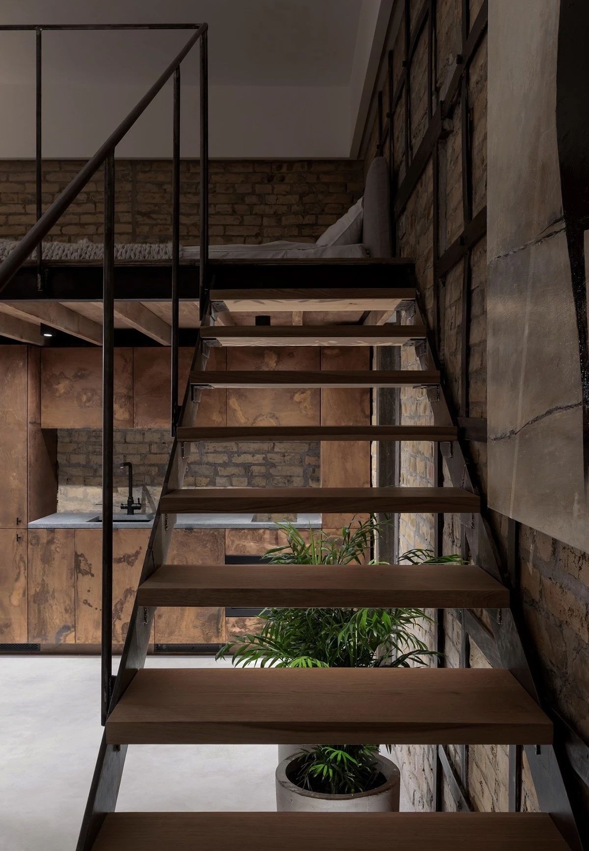 乌克兰 41㎡工业风 Loft,个性与实用兼具-50