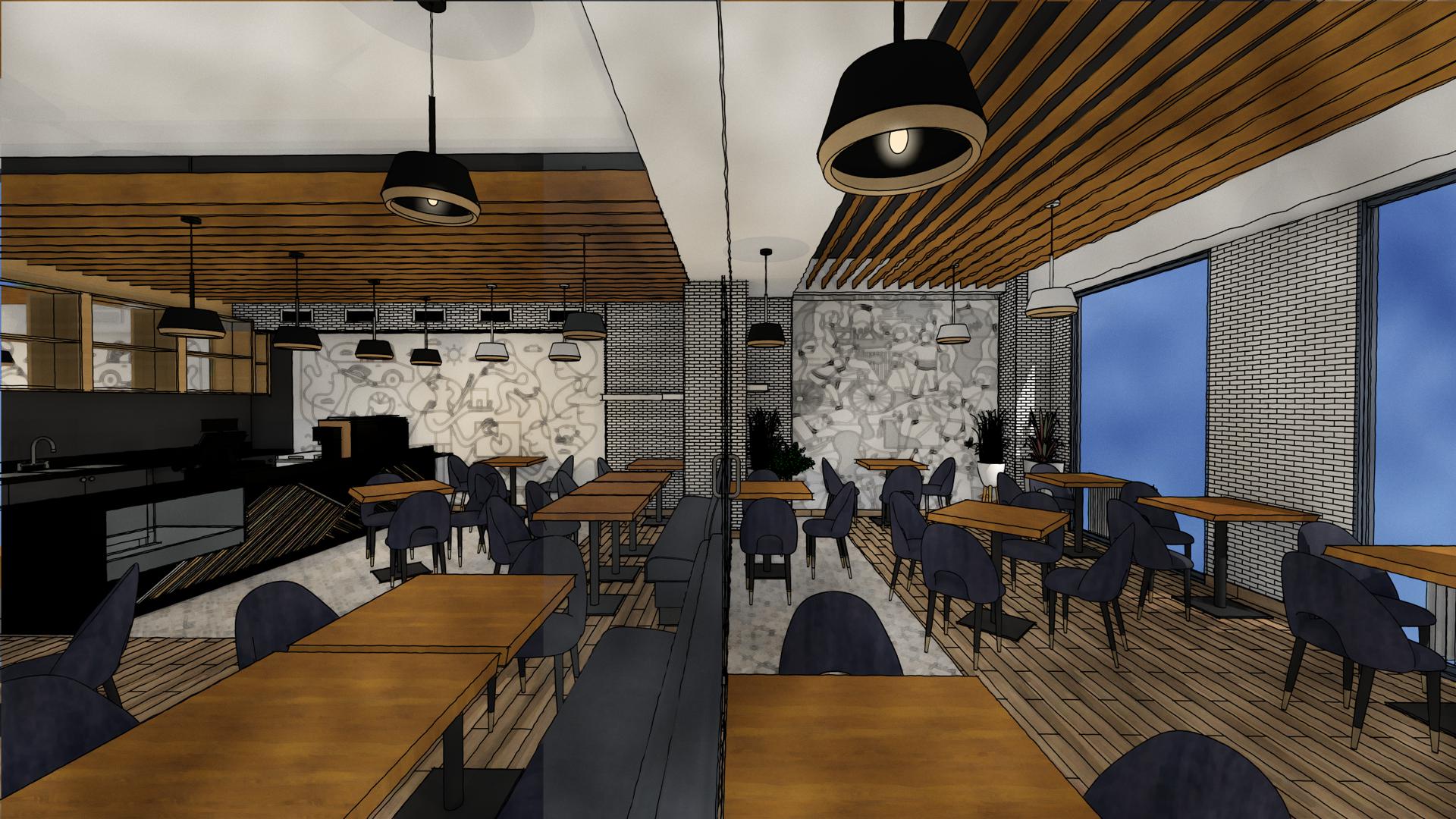 Sierra Cafe Design in Watercolors-4