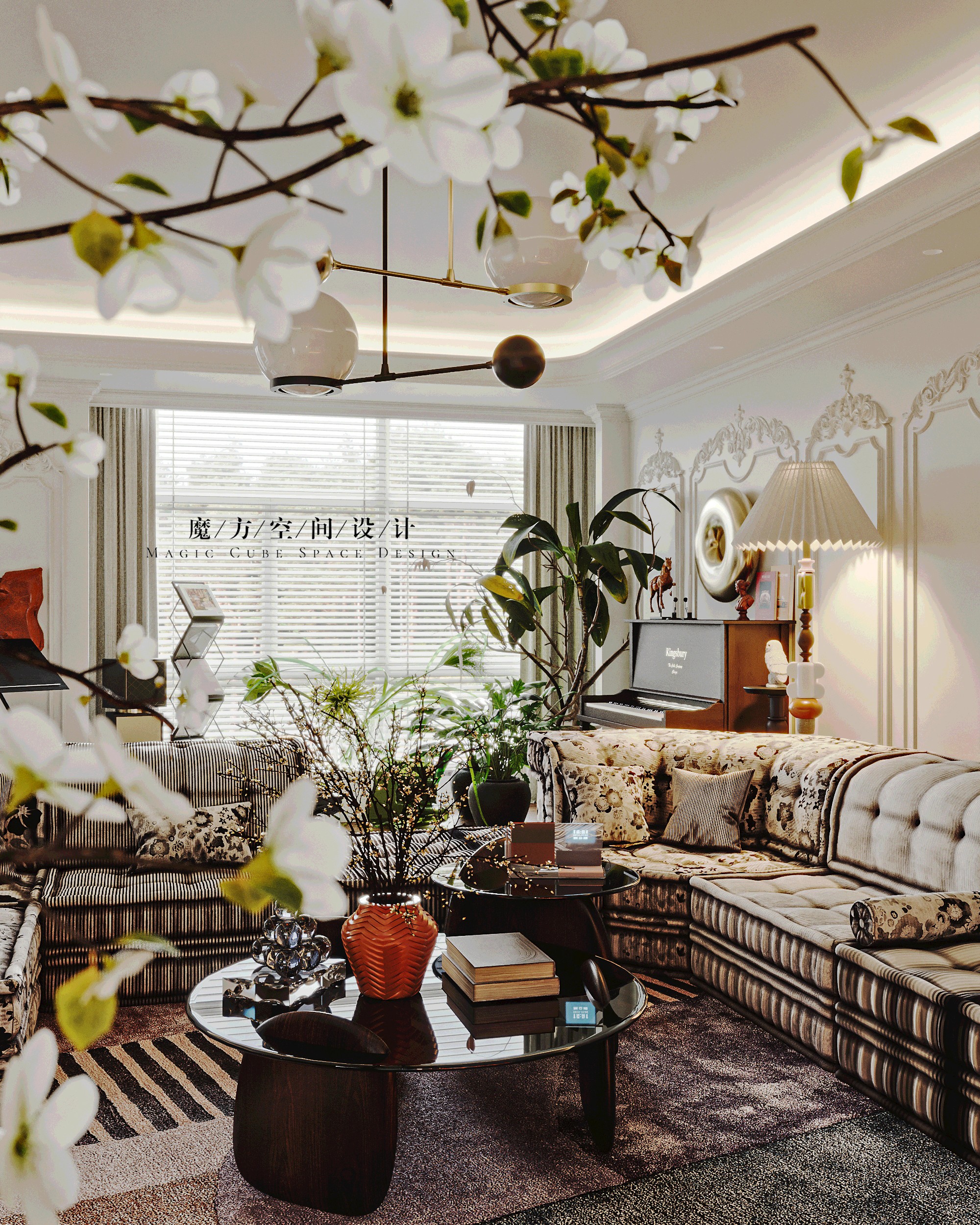 天津•法式复古住宅设计项目丨中国天津丨魔方空间设计-19