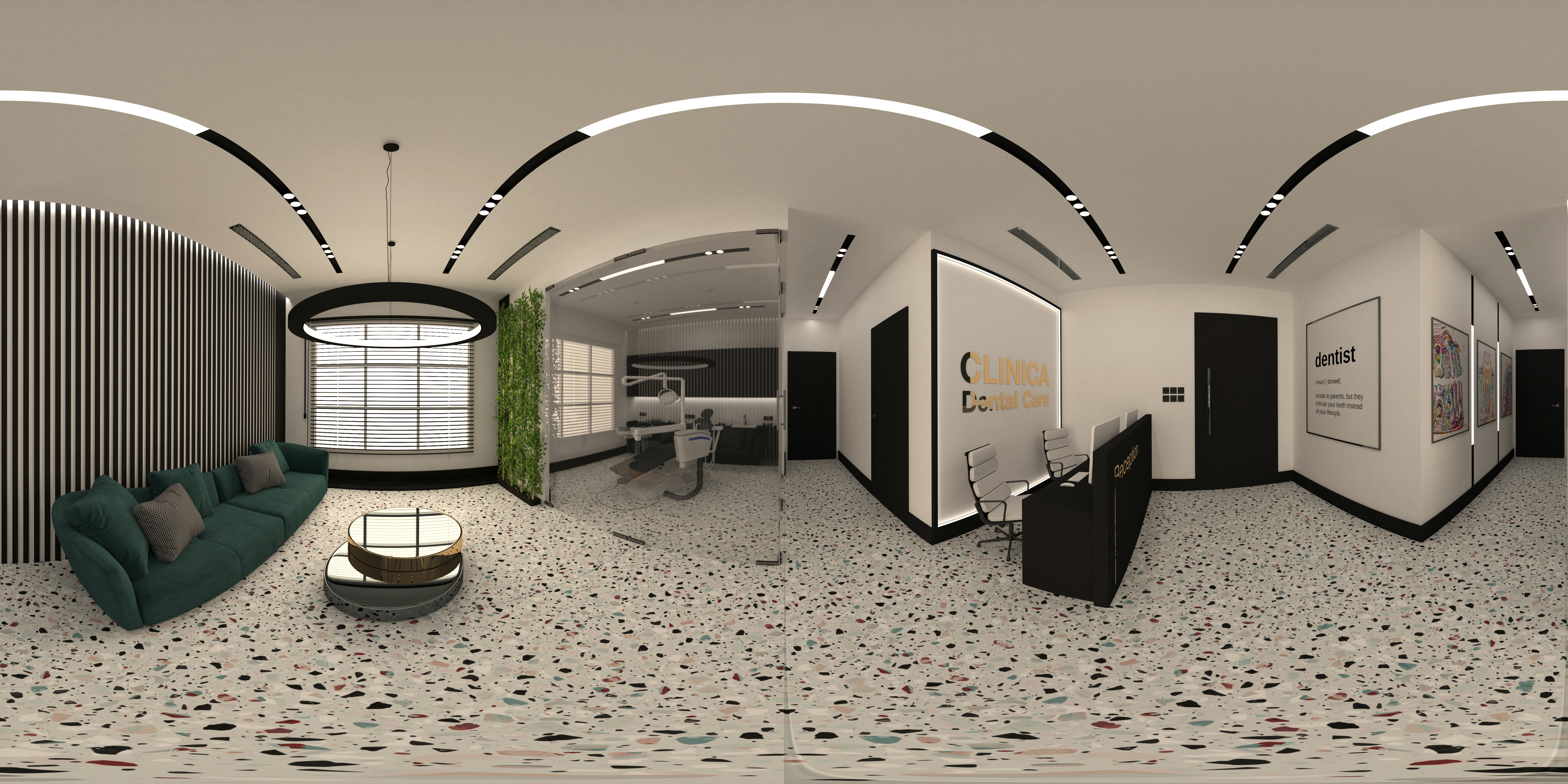 Clinica  Dental Care 牙科诊所接待处设计-9