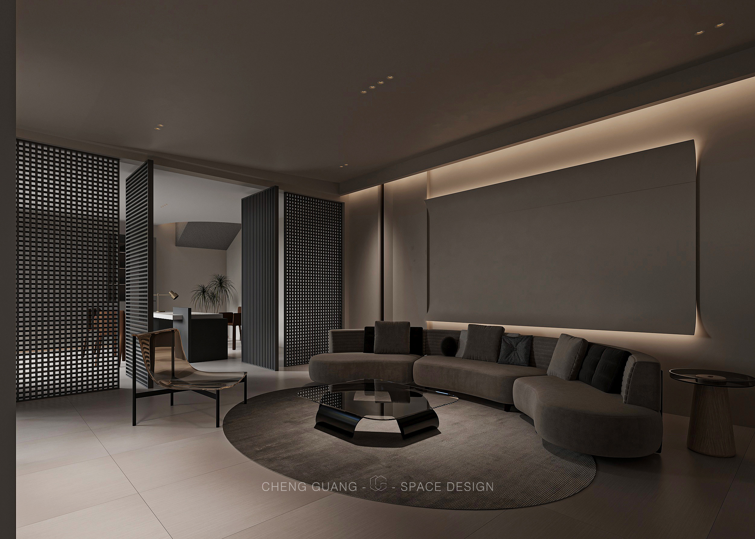 会客室· 乘光·大地色系丨中国潮州丨乘光空间设计-6