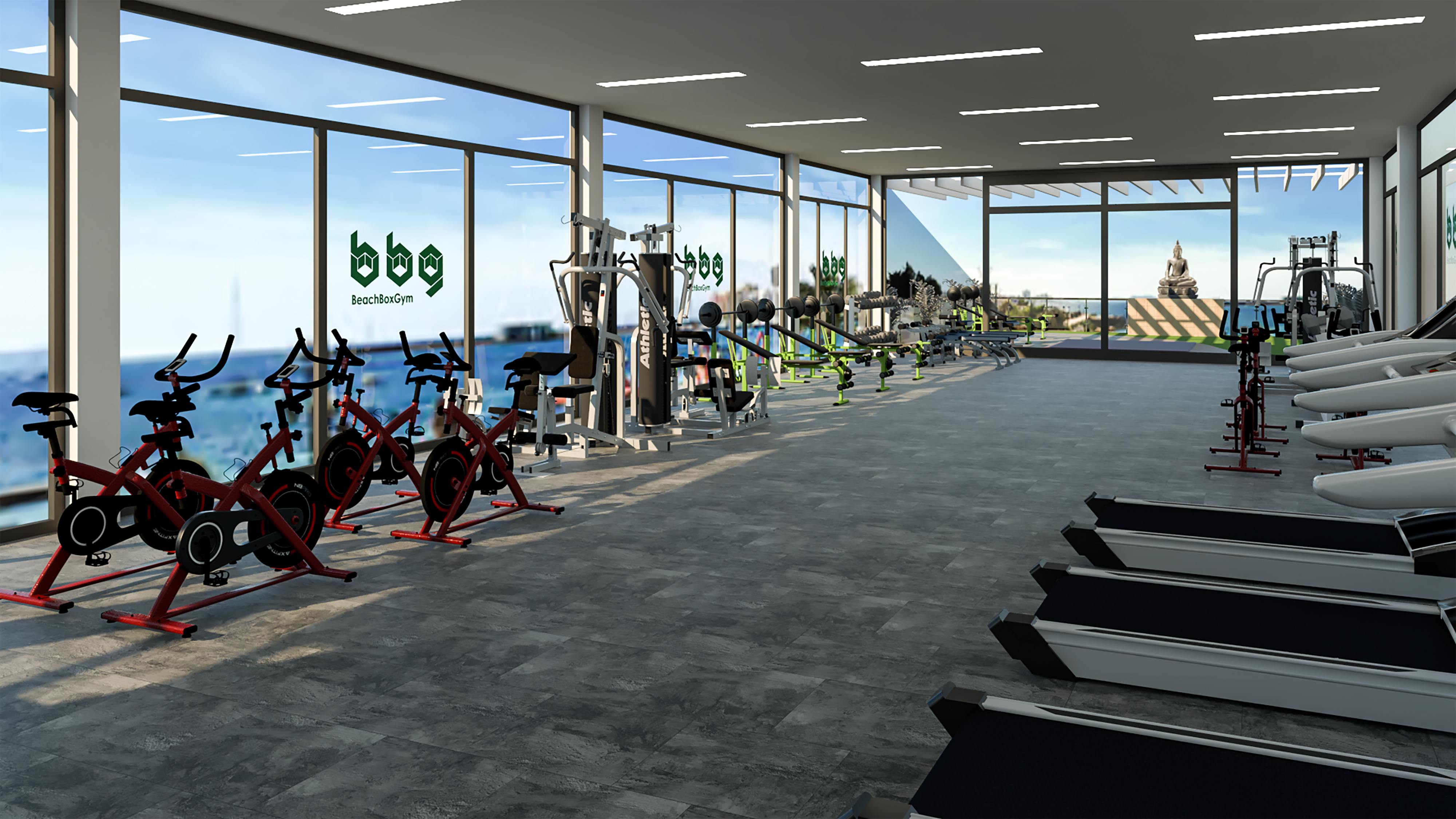 gym interior+outdoor design South Africa-2