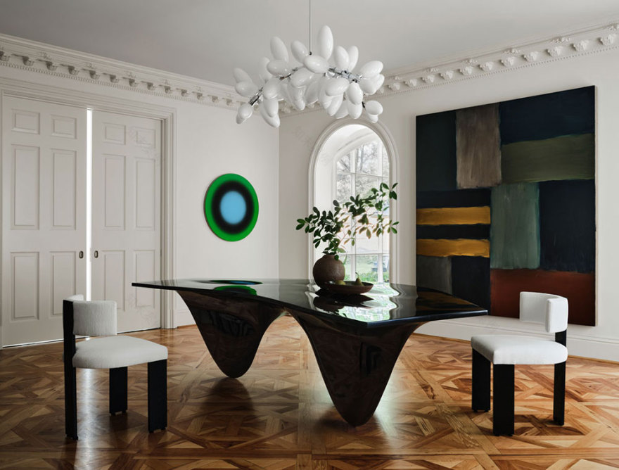 令人惊叹的达拉斯住宅,具有经典特色和大胆艺术风格-4