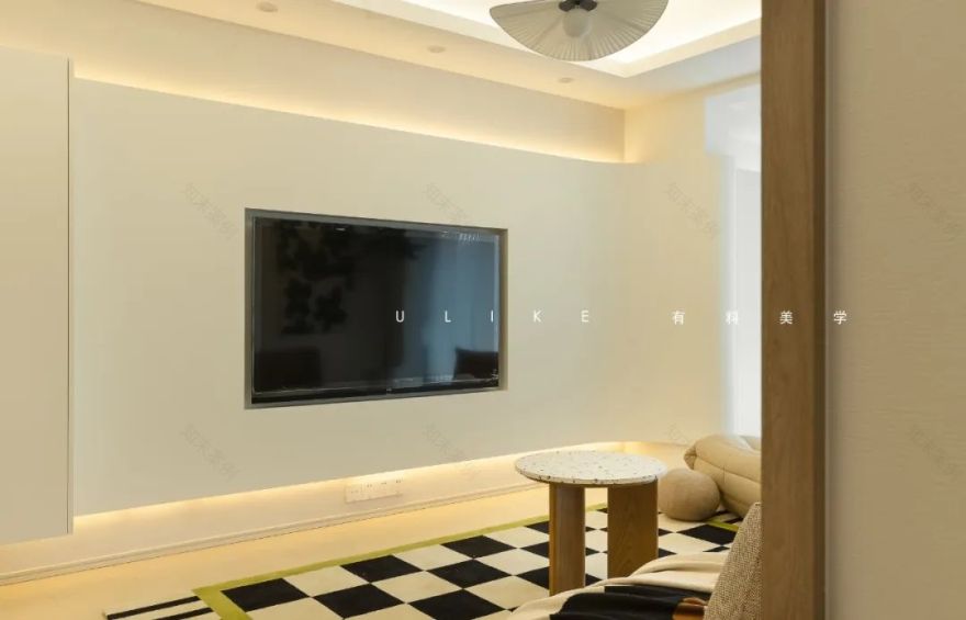 110㎡简约奶油风家居丨刁俊豪-29